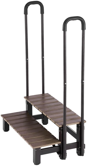 VEVOR Hot Tub Steps with Handrail 2-Step Spa Outdoor Stairs 550lbs Capacity, 32.3in Wide Step, Steel & Plastic, Easy Assembly, Non-Slip Step Ladder for Above-Ground/Inflatable Pool, RV,Patio,Deck VEVOR Hot Tub Steps with Handrail 2-Step Spa Outdoor Stairs 550lbs Capacity, 32.3in Wide Step, Steel & Plastic, Easy Assembly, Non-Slip Step Ladder for Above-Ground/Inflatable Pool, RV,Patio,Deck