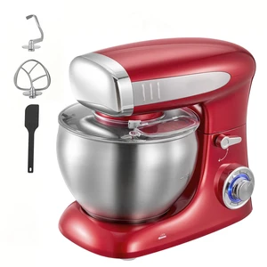 VEVOR 7.4 Qt Tilt Head Stand Mixer 500W Electric Dough Mixer, 6 Speeds with Pulse Food Kitchen Mixer with Stainless Steel Bowl, Splash Guard, Dough Hook, Whisk, Beater, for Baking Mixing VEVOR 7.4 Qt Tilt Head Stand Mixer 500W Electric Dough Mixer, 6 Speeds with Pulse Food Kitchen Mixer with Stainless Steel Bowl, Splash Guard, Dough Hook, Whisk, Beater, for Baking Mixing