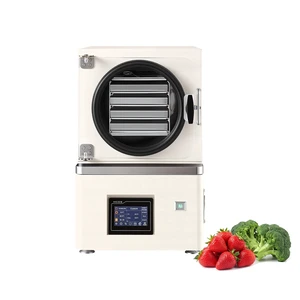 VEVOR Vacuum Freeze Dryer Machine, 4.4-6.6 lbs/Batch, 4 Trays, 5 Presets for Fruit Vegetable Meat Storage, Compact Countertop Freeze Drying Equipment with LCD Touchscreen, Auto Defrost, Carbon Steel VEVOR Vacuum Freeze Dryer Machine, 4.4-6.6 lbs/Batch, 4 Trays, 5 Presets for Fruit Vegetable Meat Storage, Compact Countertop Freeze Drying Equipment with LCD Touchscreen, Auto Defrost, Carbon Steel