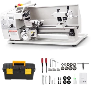 VEVOR Metal Lathe 8 x 16 in 650W Benchtop Lathe Machine Variable Speed, 2500 RPM Max Speed with Metal Gear, Reversible Direction, 14 Metric 10 Imperial Threads, for Precision Metalworking Turning VEVOR Metal Lathe 8 x 16 in 650W Benchtop Lathe Machine Variable Speed, 2500 RPM Max Speed with Metal Gear, Reversible Direction, 14 Metric 10 Imperial Threads, for Precision Metalworking Turning