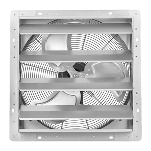 VEVOR 20 Inch Shutter Exhaust Fan Wall Mounted Automatic Louvers Silver, Sturdy Steel Housing, Low Noise, AC Motor, 4499 CFM Ventilation and Cooling for Attic, Garage, Barn, Greenhouse, Workshop VEVOR 20 Inch Shutter Exhaust Fan Wall Mounted Automatic Louvers Silver, Sturdy Steel Housing, Low Noise, AC Motor, 4499 CFM Ventilation and Cooling for Attic, Garage, Barn, Greenhouse, Workshop