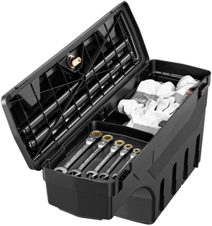 VEVOR Truck Bed Storage Box, 6.6 Gal/25 L Waterproof ABS Wheel Well Tool Box, Anti-Theft Combination Lock, Compatible with 2002-2018 Dodge Ram 1500 2500 3500, Passenger Side Right (Drilling Required) VEVOR Truck Bed Storage Box, 6.6 Gal/25 L Waterproof ABS Wheel Well Tool Box, Anti-Theft Combination Lock, Compatible with 2002-2018 Dodge Ram 1500 2500 3500, Passenger Side Right (Drilling Required)