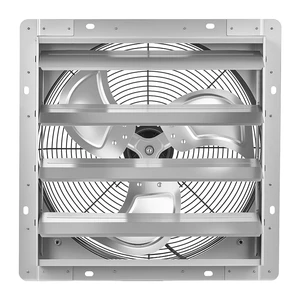 VEVOR 16 Inch Shutter Exhaust Fan Wall Mounted Automatic Louvers Silver, Sturdy Steel Housing, 2438 CFM Low Noise, AC Motor, Ventilation and Cooling for Attic, Garage, Barn, Greenhouse, Workshop VEVOR 16 Inch Shutter Exhaust Fan Wall Mounted Automatic Louvers Silver, Sturdy Steel Housing, 2438 CFM Low Noise, AC Motor, Ventilation and Cooling for Attic, Garage, Barn, Greenhouse, Workshop