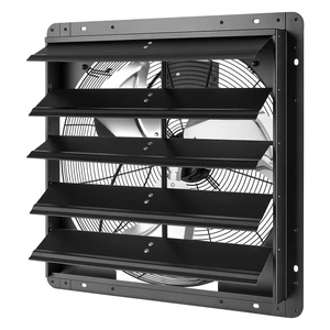 VEVOR 20 Inch Shutter Exhaust Fan Wall Mounted Automatic Louvers EC Motor, Steel Housing, Temperature & Humidity Controller, Ventilation & Cooling for Attic, Garage, Barn, Greenhouse, Workshop, Black VEVOR 20 Inch Shutter Exhaust Fan Wall Mounted Automatic Louvers EC Motor, Steel Housing, Temperature & Humidity Controller, Ventilation & Cooling for Attic, Garage, Barn, Greenhouse, Workshop, Black