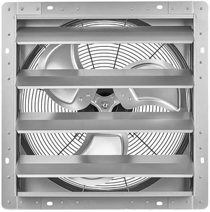 VEVOR 18 Inch Shutter Exhaust Fan Wall Mounted Automatic Louvers Silver, Sturdy Steel Housing, 3051 CFM Low Noise, AC Motor, Ventilation and Cooling for Attic, Garage, Barn, Greenhouse, Workshop VEVOR 18 Inch Shutter Exhaust Fan Wall Mounted Automatic Louvers Silver, Sturdy Steel Housing, 3051 CFM Low Noise, AC Motor, Ventilation and Cooling for Attic, Garage, Barn, Greenhouse, Workshop