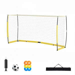 VEVOR Soccer Goal 12 x 6 FT Soccer Net for Backyard Collapsible Base Yellow, Portable & Quick Setup, with Metal Base, Carry Bag, Ground Stakes, for Youth & Adults Outdoor Backyard Practice Training VEVOR Soccer Goal 12 x 6 FT Soccer Net for Backyard Collapsible Base Yellow, Portable & Quick Setup, with Metal Base, Carry Bag, Ground Stakes, for Youth & Adults Outdoor Backyard Practice Training