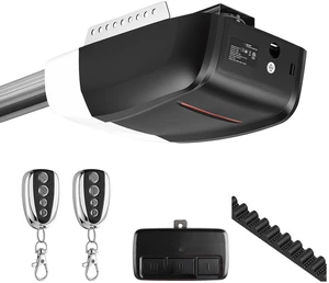 VEVOR Garage Door Opener 3/4 HP Ultra-Quiet Belt Drive WiFi Smart Opener, for Residential Garage, Includes Durable Rail, 3 Remotes, Smartphone App Control, Obstacle Sensor & LED Light, Black & White VEVOR Garage Door Opener 3/4 HP Ultra-Quiet Belt Drive WiFi Smart Opener, for Residential Garage, Includes Durable Rail, 3 Remotes, Smartphone App Control, Obstacle Sensor & LED Light, Black & White