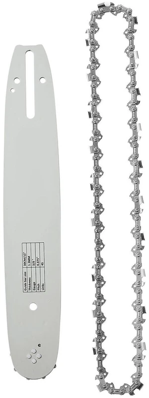 VEVOR Bar & Chainsaw Chain Combo 12" 3/8" Pitch 3/8" Gauge 45 Drive Links, Fits VEVOR CN-25 Gas Chainsaw, Forged Alloy Steel, Replacement Guide Bar & Saw Chain with Sharp Cutter Teeth & Tie Straps VEVOR Bar & Chainsaw Chain Combo 12" 3/8" Pitch 3/8" Gauge 45 Drive Links, Fits VEVOR CN-25 Gas Chainsaw, Forged Alloy Steel, Replacement Guide Bar & Saw Chain with Sharp Cutter Teeth & Tie Straps