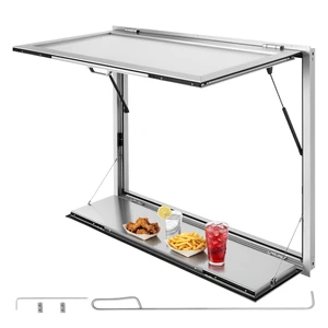 VEVOR Concession Window Folding Shelf 48x36in Aluminum Alloy Service Window, for Food Truck, Up to 85 Degrees, with Awning Door and Drag Hook, Rainwater Resistant VEVOR Concession Window Folding Shelf 48x36in Aluminum Alloy Service Window, for Food Truck, Up to 85 Degrees, with Awning Door and Drag Hook, Rainwater Resistant