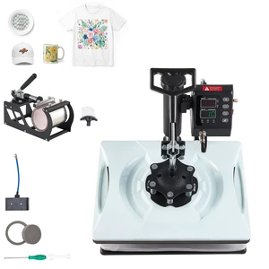 VEVOR Heat Press Machine 12 x 15 in 5-in-1 Combo Sublimation Press Machine, Heat Up Fast and Even, Digital Precise Time and Temp Control, Multi-Function, for T-Shirts, Mugs, Tumblers, Caps, Plates VEVOR Heat Press Machine 12 x 15 in 5-in-1 Combo Sublimation Press Machine, Heat Up Fast and Even, Digital Precise Time and Temp Control, Multi-Function, for T-Shirts, Mugs, Tumblers, Caps, Plates