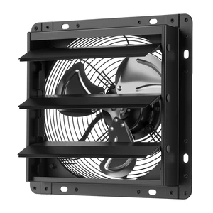 VEVOR 10 Inch Shutter Exhaust Fan Wall Mounted Automatic Louvers EC Motor, Steel Housing, Temperature & Humidity Controller, Ventilation & Cooling for Attic, Garage, Barn, Greenhouse, Workshop, Black VEVOR 10 Inch Shutter Exhaust Fan Wall Mounted Automatic Louvers EC Motor, Steel Housing, Temperature & Humidity Controller, Ventilation & Cooling for Attic, Garage, Barn, Greenhouse, Workshop, Black
