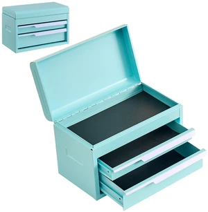 VEVOR Steel Tool Box with 2 Drawers and Top Storage Portable Metal Toolbox, for Garage Workshop Repair Shop Workbench, Magnetic Design, Heavy Duty Tool Storage Cabinet Organizer, with Liners, Green VEVOR Steel Tool Box with 2 Drawers and Top Storage Portable Metal Toolbox, for Garage Workshop Repair Shop Workbench, Magnetic Design, Heavy Duty Tool Storage Cabinet Organizer, with Liners, Green