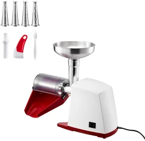 VEVOR Electric Tomato Strainer 800W Max (Rated Power: 300W) Sauce Maker, 88 lbs/H For Purees, Strawberry, Salsa, Stainless Steel Tomato Food Mill Press Machine, 1mm, 1.5mm, 3mm & 6mm Screens, White VEVOR Electric Tomato Strainer 800W Max (Rated Power: 300W) Sauce Maker, 88 lbs/H For Purees, Strawberry, Salsa, Stainless Steel Tomato Food Mill Press Machine, 1mm, 1.5mm, 3mm & 6mm Screens, White