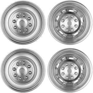 VEVOR 17-Inch Wheel Simulators 8 Lug Stainless Steel Front and Rear Wheel, Fit for 2003-2021 Dodge Ram 3500 Dually Truck Models, 5 Hand Holes, Mirror Polished Finish, Bolt On Hubcaps Covers, 4pcs VEVOR 17-Inch Wheel Simulators 8 Lug Stainless Steel Front and Rear Wheel, Fit for 2003-2021 Dodge Ram 3500 Dually Truck Models, 5 Hand Holes, Mirror Polished Finish, Bolt On Hubcaps Covers, 4pcs