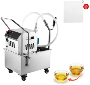 VEVOR Commercial Mobile Fryer Filter Machine 18L /4.8Gal Filter Truck Cart, 370W Deep Frying Oil Filtration System, Stainless Steel, 12 L/min Filtering Speed, for Restaurant, Kitchen, Burger Shop VEVOR Commercial Mobile Fryer Filter Machine 18L /4.8Gal Filter Truck Cart, 370W Deep Frying Oil Filtration System, Stainless Steel, 12 L/min Filtering Speed, for Restaurant, Kitchen, Burger Shop