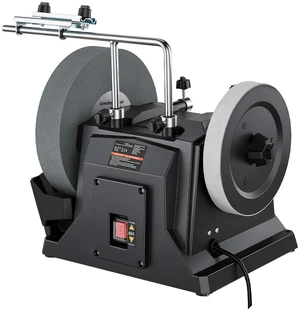 VEVOR Water-Cooled Grinding Machine, 1.6A 145RPM Knife Sharpening Machine, 10" Wet Grinding Wheel & 8" Leather Stropping Wheel, Wet/Dry Stone Grinder with Water-Cooling Tray for Knives Chisels, 120V VEVOR Water-Cooled Grinding Machine, 1.6A 145RPM Knife Sharpening Machine, 10" Wet Grinding Wheel & 8" Leather Stropping Wheel, Wet/Dry Stone Grinder with Water-Cooling Tray for Knives Chisels, 120V