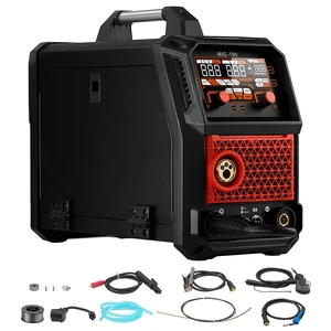 VEVOR 180Amps MIG Welder 5-in-1 AL MIG/Gas MIG/Flux Core MIG/Stick/Lift TIG, Multi-Function 110V/220V Aluminum Mig Welder with Synergic Control, 2T/4T/Spot Mode, Digital Display - Spool Gun Included VEVOR 180Amps MIG Welder 5-in-1 AL MIG/Gas MIG/Flux Core MIG/Stick/Lift TIG, Multi-Function 110V/220V Aluminum Mig Welder with Synergic Control, 2T/4T/Spot Mode, Digital Display - Spool Gun Included