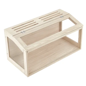 VEVOR Wooden Hamster Cage 31.9"x16.1"x16.1" 270° Viewing Hamster Habitat, Chewproof Acrylic Small Animal Cage with Openable Top, Large Pet Enclosure for Syrian/Dwarf Hamsters, Guinea Pigs & Gerbils VEVOR Wooden Hamster Cage 31.9"x16.1"x16.1" 270° Viewing Hamster Habitat, Chewproof Acrylic Small Animal Cage with Openable Top, Large Pet Enclosure for Syrian/Dwarf Hamsters, Guinea Pigs & Gerbils