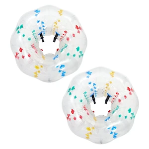 VEVOR 2-Pack Inflatable Bumper Balls 5FT Human Bubble for Adult Transparent, for Backyard, Camping, Picnic, Park, Lawn, and Outdoor Team Gameplay, Thickened PVC Material, Sumo Hamster Ball with Handle VEVOR 2-Pack Inflatable Bumper Balls 5FT Human Bubble for Adult Transparent, for Backyard, Camping, Picnic, Park, Lawn, and Outdoor Team Gameplay, Thickened PVC Material, Sumo Hamster Ball with Handle