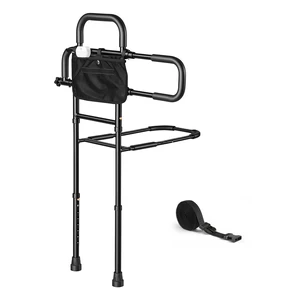 VEVOR Bed Rails for Elderly Adults Bed Side Assist Rail with Floor Support, Motion Sensor LED Light, 300LBS Dual-Handle Support, Adjustable Handle Length, Storage Pocket, Fits King Queen Full Twin Bed VEVOR Bed Rails for Elderly Adults Bed Side Assist Rail with Floor Support, Motion Sensor LED Light, 300LBS Dual-Handle Support, Adjustable Handle Length, Storage Pocket, Fits King Queen Full Twin Bed