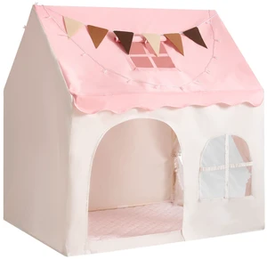 VEVOR Kids Play Tent PVC Frame Playhouse for Kids with Padded Mat Pink, for Toddlers Girls Boys, Indoor & Outdoor, Reading Nook Nap Bed Tent, with Stars Lights, Carry Bag, Flag, Breathable Window VEVOR Kids Play Tent PVC Frame Playhouse for Kids with Padded Mat Pink, for Toddlers Girls Boys, Indoor & Outdoor, Reading Nook Nap Bed Tent, with Stars Lights, Carry Bag, Flag, Breathable Window