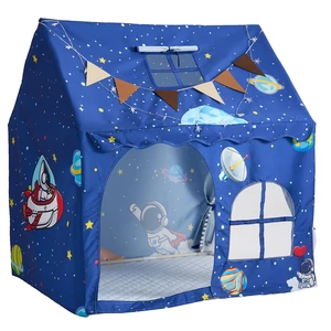 VEVOR Kids Play Tent PVC Frame Playhouse for Kids with Padded Mat Blue, for Toddlers Girls Boys, Indoor & Outdoor, Reading Nook Nap Bed Tent, with Stars Lights, Carry Bag, Flag, Breathable Window VEVOR Kids Play Tent PVC Frame Playhouse for Kids with Padded Mat Blue, for Toddlers Girls Boys, Indoor & Outdoor, Reading Nook Nap Bed Tent, with Stars Lights, Carry Bag, Flag, Breathable Window