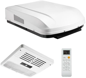 VEVOR RV Air Conditioner, 13500 BTU RV AC Unit, 120V Ducted Rooftop Air Conditioner with Variable Speed Compressor, Easy Install Quiet Cooling AC Unit with ADB Button Control and Remote Control, White VEVOR RV Air Conditioner, 13500 BTU RV AC Unit, 120V Ducted Rooftop Air Conditioner with Variable Speed Compressor, Easy Install Quiet Cooling AC Unit with ADB Button Control and Remote Control, White