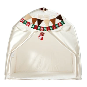 VEVOR Kids Play Tent Fiberglass Frame Playhouse for Kids Padded Mat Beige, for Toddlers Girls Boys, Indoor & Outdoor, Reading Nook Nap Bed Tent, with Stars Lights, Carry Bag, Flag, Breathable Window VEVOR Kids Play Tent Fiberglass Frame Playhouse for Kids Padded Mat Beige, for Toddlers Girls Boys, Indoor & Outdoor, Reading Nook Nap Bed Tent, with Stars Lights, Carry Bag, Flag, Breathable Window