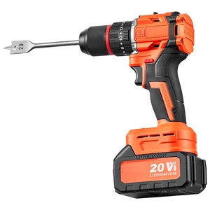 VEVOR Hammer Drill 20V 1/2 in 26000 IPM Brushless Cordless Impact Drill Kit, for Drilling Wood Metal Screw Driving, 4000 mAh Lithium-Ion Battery Pack and Charger, with All-Metal Chuck, Compact Design VEVOR Hammer Drill 20V 1/2 in 26000 IPM Brushless Cordless Impact Drill Kit, for Drilling Wood Metal Screw Driving, 4000 mAh Lithium-Ion Battery Pack and Charger, with All-Metal Chuck, Compact Design
