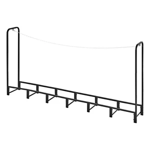 VEVOR Firewood Rack 8ft 1/2 Cord Heavy Duty Outdoor Wood Storage Holder, for Fireplace Patio Deck, 1100 lbs Load Capacity, Carbon Steel Frame Fire Log Stacker Stand, Metal Wood Pile Organizer, Black VEVOR Firewood Rack 8ft 1/2 Cord Heavy Duty Outdoor Wood Storage Holder, for Fireplace Patio Deck, 1100 lbs Load Capacity, Carbon Steel Frame Fire Log Stacker Stand, Metal Wood Pile Organizer, Black