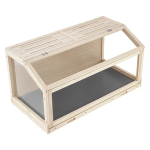 VEVOR Wooden Hamster Cage 39.4"x20.5"x19.9" 270° Viewing Hamster Habitat, Chewproof Acrylic Small Animal Cage with Openable Top, Large Pet Enclosure for Syrian/Dwarf Hamsters, Guinea Pigs & Gerbils VEVOR Wooden Hamster Cage 39.4"x20.5"x19.9" 270° Viewing Hamster Habitat, Chewproof Acrylic Small Animal Cage with Openable Top, Large Pet Enclosure for Syrian/Dwarf Hamsters, Guinea Pigs & Gerbils