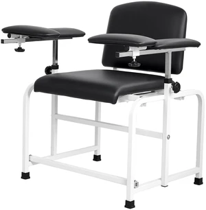 VEVOR Phlebotomy Chair 750LBS Capacity Blood Draw Medical Chair, Comfortable Blood Drawing Chairs with Adjustable Armrests, Soft Padded Seat, Easy-to-Clean PVC Leather for Hospitals Clinics VEVOR Phlebotomy Chair 750LBS Capacity Blood Draw Medical Chair, Comfortable Blood Drawing Chairs with Adjustable Armrests, Soft Padded Seat, Easy-to-Clean PVC Leather for Hospitals Clinics