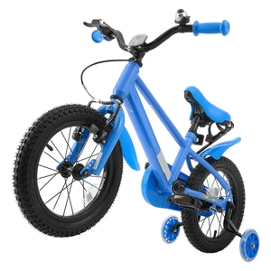 VEVOR Kids Bike, 14 Inch Children Bicycle, Training Wheels BMX Style Blue, for Boys Girls Ages 3-5, Adjustable Seat & Handlebar, Front Brake & Rear Coaster Brake, Cup Holder, High-Carbon Steel Frame VEVOR Kids Bike, 14 Inch Children Bicycle, Training Wheels BMX Style Blue, for Boys Girls Ages 3-5, Adjustable Seat & Handlebar, Front Brake & Rear Coaster Brake, Cup Holder, High-Carbon Steel Frame