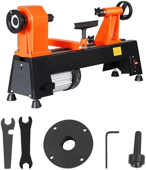 VEVOR Wood Lathe 3/4 HP 12" x 18" Benchtop Wood Lathe Machine 5 Speeds, 780/1320/1920/2640/3840 RPM, with Tool Rest, Wrenches, Faceplate, Heavy Duty, for Beginner Professional Woodworking, Woodturning VEVOR Wood Lathe 3/4 HP 12" x 18" Benchtop Wood Lathe Machine 5 Speeds, 780/1320/1920/2640/3840 RPM, with Tool Rest, Wrenches, Faceplate, Heavy Duty, for Beginner Professional Woodworking, Woodturning