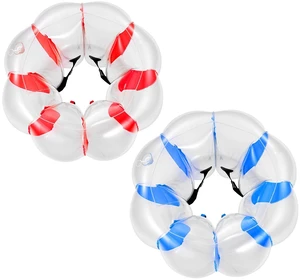 VEVOR 2-Pack Inflatable Bumper Balls 4FT Human Bubble for Teens Blue+Red, for Backyard, Camping, Picnic, Park, Lawn, and Outdoor Team Gameplay, Thickened PVC Material, Sumo Hamster Ball with Handle VEVOR 2-Pack Inflatable Bumper Balls 4FT Human Bubble for Teens Blue+Red, for Backyard, Camping, Picnic, Park, Lawn, and Outdoor Team Gameplay, Thickened PVC Material, Sumo Hamster Ball with Handle