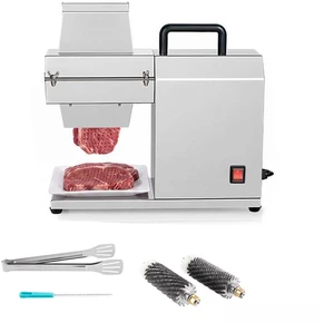 VEVOR Commercial Meat Tenderizer, 450W Electric Beef Machine 265 Lbs/H, for Turkey Chicken Pork, Heavy Duty Stainless Steel Kitchen Tool with 54 Blades, Food Tong, Cleaning Brush, Wide Feed Chute VEVOR Commercial Meat Tenderizer, 450W Electric Beef Machine 265 Lbs/H, for Turkey Chicken Pork, Heavy Duty Stainless Steel Kitchen Tool with 54 Blades, Food Tong, Cleaning Brush, Wide Feed Chute