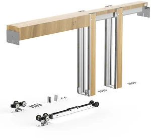 VEVOR Pocket Door Frame Kit 28" x 80" Pocket Door Kit Steel-Wrapped Studs, For Home Doors, Two-Way Soft Close Mechanism, Smooth & Quiet Sliding, Space-Saving Hidden Installation, Adjustable Width VEVOR Pocket Door Frame Kit 28" x 80" Pocket Door Kit Steel-Wrapped Studs, For Home Doors, Two-Way Soft Close Mechanism, Smooth & Quiet Sliding, Space-Saving Hidden Installation, Adjustable Width