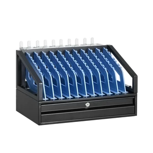 VEVOR 10-Device Charging Cabinet for Tablet & Laptop, Open Charging Station, for Homes, Classrooms, Offices, Fits Devices up to 15.6 in, Key Lock & Storage Drawer, Desktop Use, Steel Lock Box, Black VEVOR 10-Device Charging Cabinet for Tablet & Laptop, Open Charging Station, for Homes, Classrooms, Offices, Fits Devices up to 15.6 in, Key Lock & Storage Drawer, Desktop Use, Steel Lock Box, Black