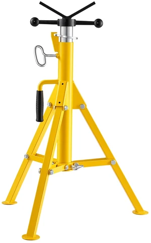 VEVOR V-Head Pipe Stand for 1/812 in Pipes, Heavy-Duty 2500LBS Capacity, Adjustable Height 28" - 52", Portable Folding Support Stand for Welding, Cutting & Versatile Piping Projects VEVOR V-Head Pipe Stand for 1/812 in Pipes, Heavy-Duty 2500LBS Capacity, Adjustable Height 28" - 52", Portable Folding Support Stand for Welding, Cutting & Versatile Piping Projects