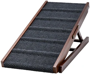 VEVOR Dog Ramp for Bed 13.8"-19.1" 5 Adjustable Height Foldable Pet Ramp, for Small & Senior Dogs to Get on Couch Sofa, 39.4" Long, Up to 220 lbs, Portable Wooden with Non-Slip Felt Surface & Handle VEVOR Dog Ramp for Bed 13.8"-19.1" 5 Adjustable Height Foldable Pet Ramp, for Small & Senior Dogs to Get on Couch Sofa, 39.4" Long, Up to 220 lbs, Portable Wooden with Non-Slip Felt Surface & Handle