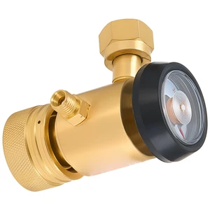 VEVOR CGA200 Acetylene Regulator for Small MC Tanks, AR-MC Air Acetylene Regulator Gauge with 3/8"-24 LH Outlet Connection, Heavy-Duty Brass Body for Welding Brazing Applications VEVOR CGA200 Acetylene Regulator for Small MC Tanks, AR-MC Air Acetylene Regulator Gauge with 3/8"-24 LH Outlet Connection, Heavy-Duty Brass Body for Welding Brazing Applications