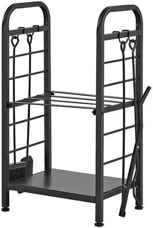 VEVOR Firewood Rack 15.75 Inch Heavy Duty Indoor Fire Wood Storage Holder, for Fireplace Patio Deck, 550 lbs Load Capacity, 2-Tier Storage Space, Log Stacker Stand Metal Wood Pile Organizer, Black VEVOR Firewood Rack 15.75 Inch Heavy Duty Indoor Fire Wood Storage Holder, for Fireplace Patio Deck, 550 lbs Load Capacity, 2-Tier Storage Space, Log Stacker Stand Metal Wood Pile Organizer, Black