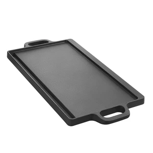 VEVOR Reversible Grill/Griddle 20x9 in Pre-Seasoned Cast Iron Pan Handle, for BBQ, Eggs, Pancakes, Burgers, Dual-Sided Plate, Portable Rectangular Cookware for Oven, Gas Stove, Grill, and Campfire VEVOR Reversible Grill/Griddle 20x9 in Pre-Seasoned Cast Iron Pan Handle, for BBQ, Eggs, Pancakes, Burgers, Dual-Sided Plate, Portable Rectangular Cookware for Oven, Gas Stove, Grill, and Campfire