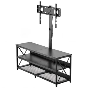 VEVOR TV Stand with Mount, 47.2 Inch, TV Stand Console with Power Outlet, for 32-75 Inch TVs, Height Adjustable Swivel Entertainment Center with Open Storage Shelf, for Living Room Bedroom, Black VEVOR TV Stand with Mount, 47.2 Inch, TV Stand Console with Power Outlet, for 32-75 Inch TVs, Height Adjustable Swivel Entertainment Center with Open Storage Shelf, for Living Room Bedroom, Black