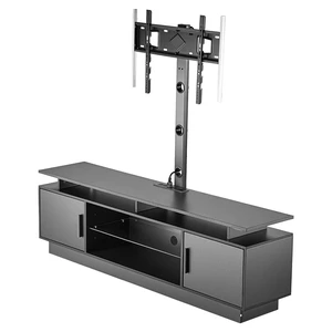 VEVOR TV Stand with Mount, 59.1 Inch, Swivel TV Stand Console with Power Outlet, for 32-75 Inch TVs, Height Adjustable Modern Entertainment Center with Storage & LED Lights, for Living Room, Black VEVOR TV Stand with Mount, 59.1 Inch, Swivel TV Stand Console with Power Outlet, for 32-75 Inch TVs, Height Adjustable Modern Entertainment Center with Storage & LED Lights, for Living Room, Black