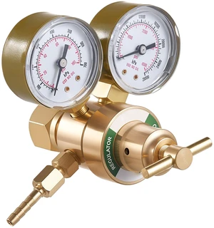 VEVOR Oxygen Regulator, Precise Oxy Regulator, 0-4000PSI Welding Gas Gauge with CGA-540 Inlet Connection & 9/16"-18 RH Outlet Connection, T-Handle Adjustment VEVOR Oxygen Regulator, Precise Oxy Regulator, 0-4000PSI Welding Gas Gauge with CGA-540 Inlet Connection & 9/16"-18 RH Outlet Connection, T-Handle Adjustment