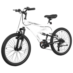 VEVOR Mountain Bike for Men and Women 20 inch Outdoor Bicycle 6 Speeds, Adult Bikes, Full Suspension, Adjustable Saddle, All-Terrain Tires, High Carbon Steel Frame, Dual Brakes, Pre-Assembled VEVOR Mountain Bike for Men and Women 20 inch Outdoor Bicycle 6 Speeds, Adult Bikes, Full Suspension, Adjustable Saddle, All-Terrain Tires, High Carbon Steel Frame, Dual Brakes, Pre-Assembled