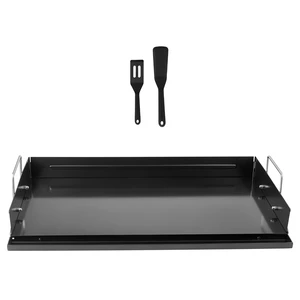 VEVOR Carbon Steel Griddle 24x16 inch Flat Top Pre-Seasoned Plate Handle, for BBQ Eggs Burger, Even Heat Distribution, Non-Stick Portable Rectangular Family Cookware for Outdoor Gas Grill/Stove, Oven VEVOR Carbon Steel Griddle 24x16 inch Flat Top Pre-Seasoned Plate Handle, for BBQ Eggs Burger, Even Heat Distribution, Non-Stick Portable Rectangular Family Cookware for Outdoor Gas Grill/Stove, Oven