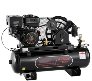 VEVOR 30 Gallon Gas Powered Air Compressor, 15HP 7.65CFM at 90 PSI Air Tank, Gas Driven Two-Stage Compression System with Twin Cylinder Piston Pump & 175 PSI Max Pressure for Workshops Constructions VEVOR 30 Gallon Gas Powered Air Compressor, 15HP 7.65CFM at 90 PSI Air Tank, Gas Driven Two-Stage Compression System with Twin Cylinder Piston Pump & 175 PSI Max Pressure for Workshops Constructions