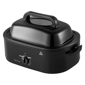 VEVOR Electric Roaster Oven, 20 Qt, Turkey Roasting Pan, Black, 1450W Power, Viewing Self-Basting Lid, 150-450°F Heat Control, Countertop Turkey Cooker with Defrost/Warm, Removable Pan and Rack VEVOR Electric Roaster Oven, 20 Qt, Turkey Roasting Pan, Black, 1450W Power, Viewing Self-Basting Lid, 150-450°F Heat Control, Countertop Turkey Cooker with Defrost/Warm, Removable Pan and Rack